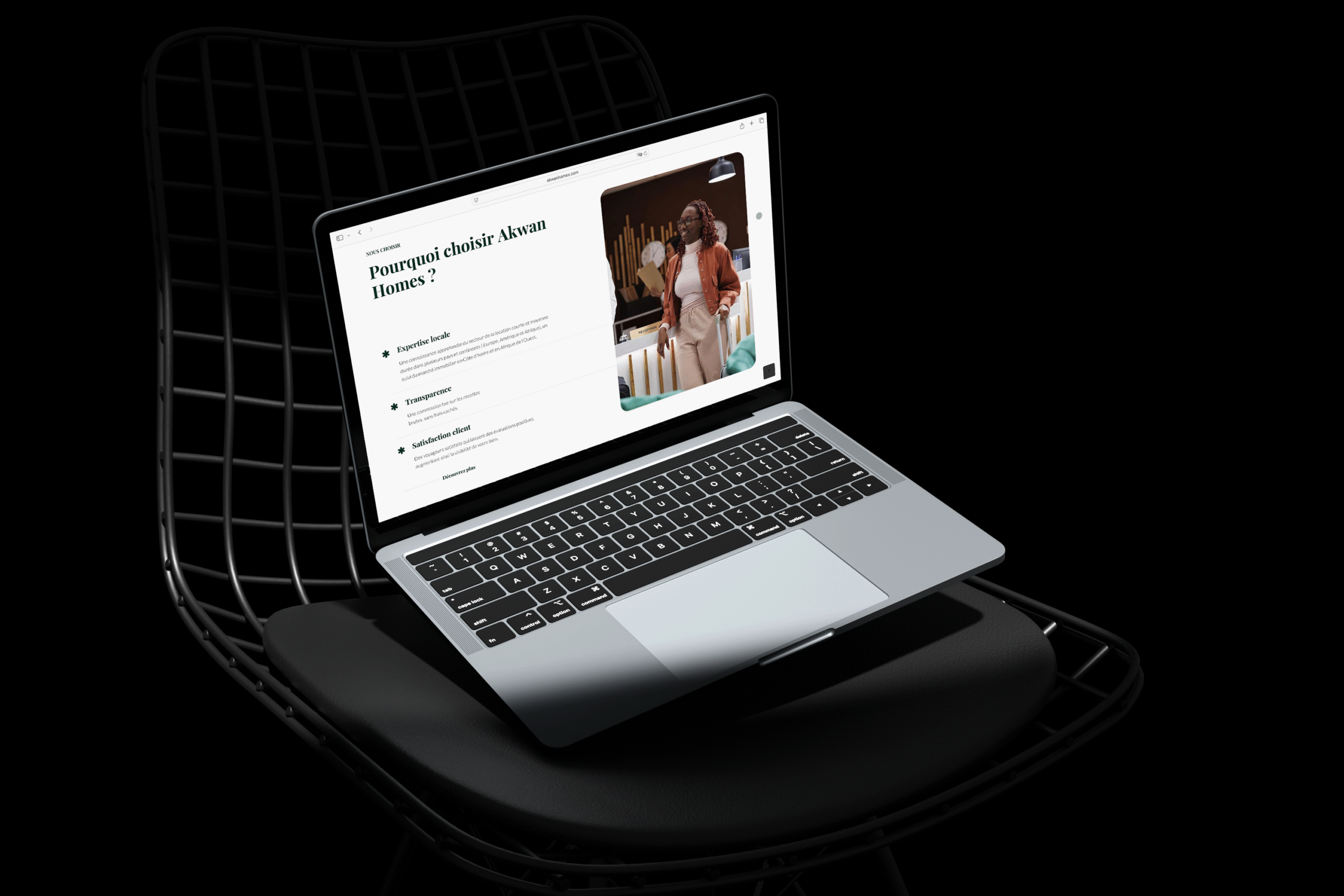 Laptop responsive Web Design Akwan Homes