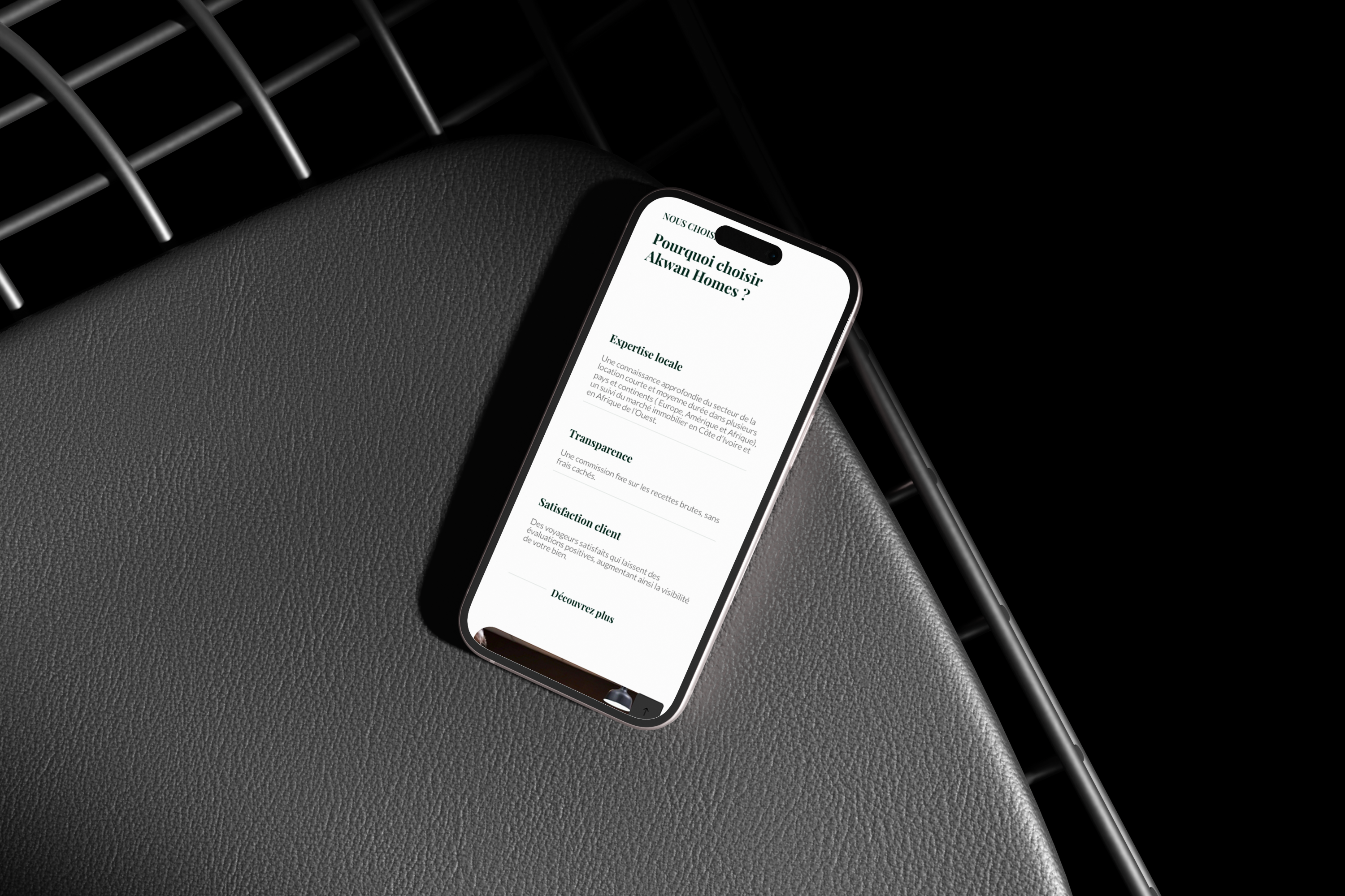 Phone responsive Web Design Akwan Homes